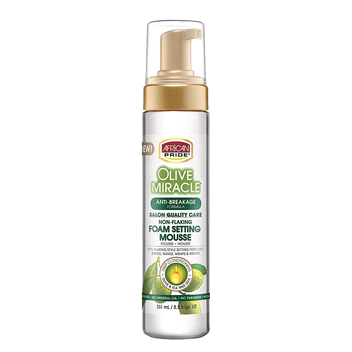 African Pride Olive Miracle Foam Setting Mousse